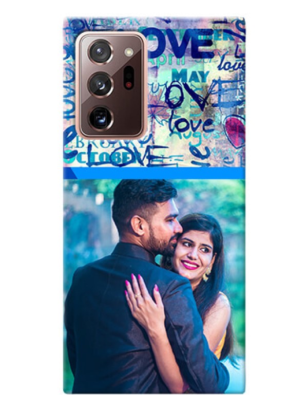 Custom Galaxy Note 20 Ultra Mobile Covers Online: Colorful Love Design