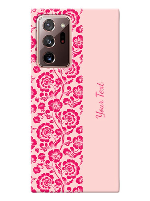 Custom Galaxy Note 20 Ultra Phone Back Covers: Attractive Floral Pattern Design