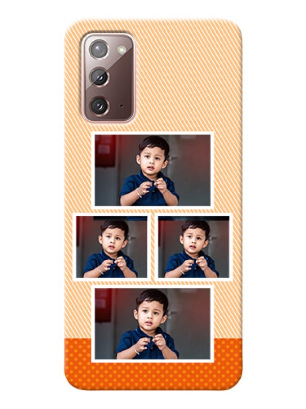 Custom Galaxy Note 20 Mobile Back Covers: Bulk Photos Upload Design