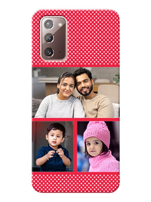 Custom Galaxy Note 20 mobile back covers online: Bulk Pic Upload Design