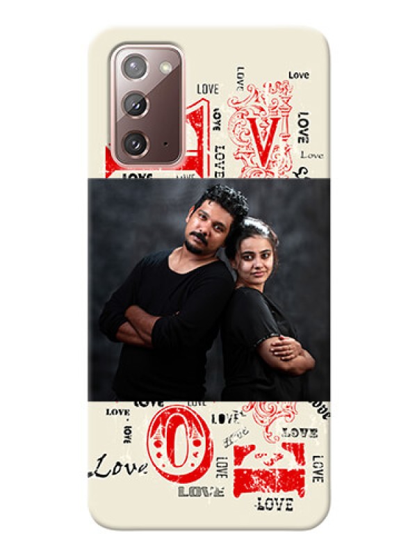 Custom Galaxy Note 20 mobile cases online: Trendy Love Design Case