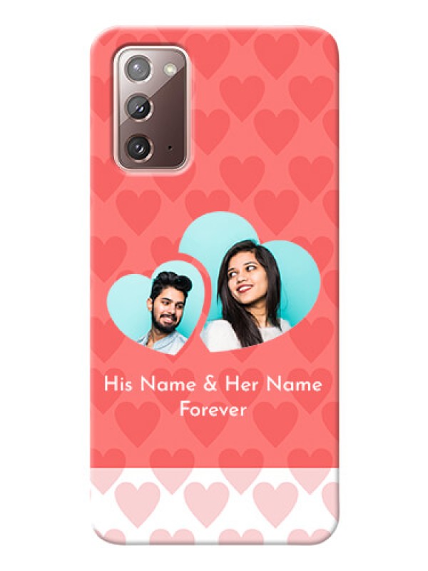 Custom Galaxy Note 20 personalized phone covers: Couple Pic Upload Design