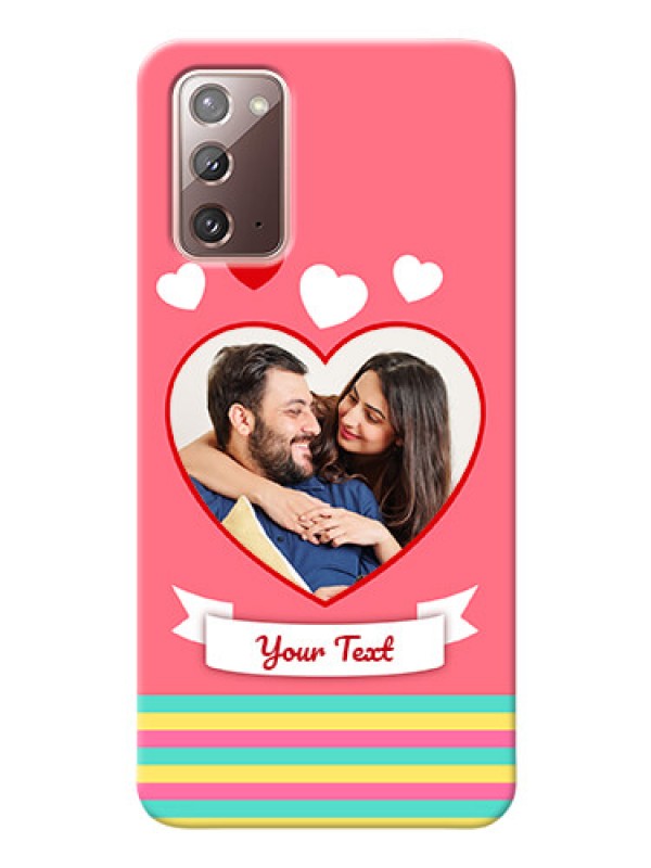 Custom Galaxy Note 20 Personalised mobile covers: Love Doodle Design