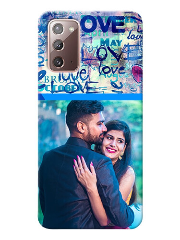 Custom Galaxy Note 20 Mobile Covers Online: Colorful Love Design