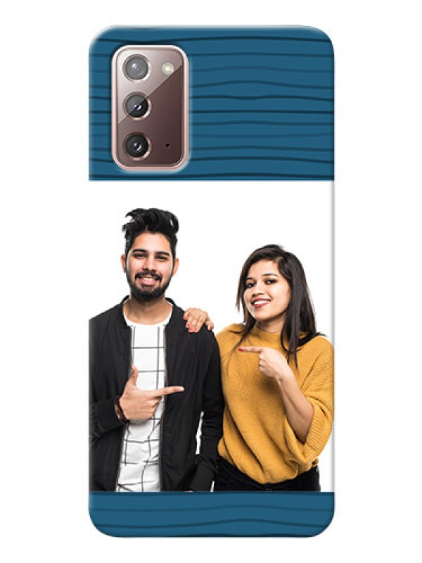 Custom Galaxy Note 20 Custom Phone Cases: Blue Pattern Cover Design