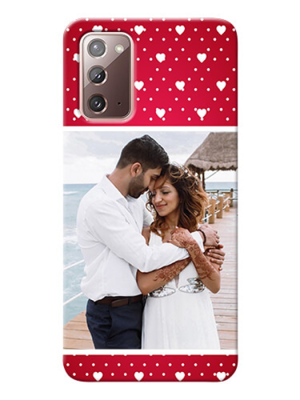 Custom Galaxy Note 20 custom back covers: Hearts Mobile Case Design