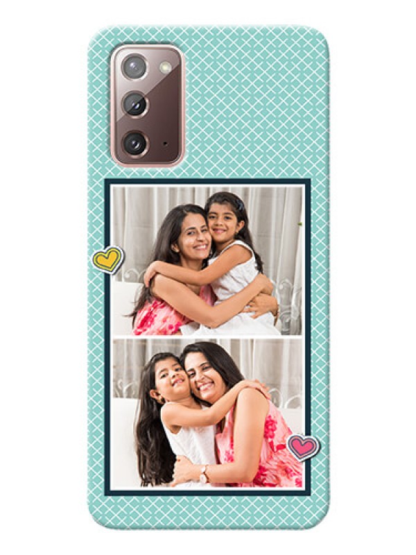 Custom Galaxy Note 20 Custom Phone Cases: 2 Image Holder with Pattern Design