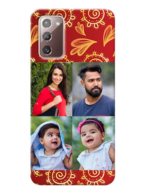 Custom Galaxy Note 20 Mobile Phone Cases: 4 Image Traditional Design