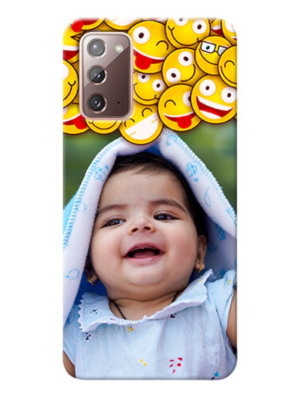 Custom Galaxy Note 20 Custom Phone Cases with Smiley Emoji Design