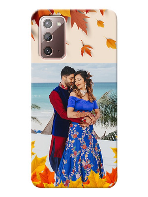 Custom Galaxy Note 20 Mobile Phone Cases: Autumn Maple Leaves Design