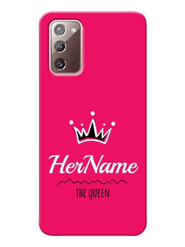 Custom Galaxy Note 20 Queen Phone Case with Name