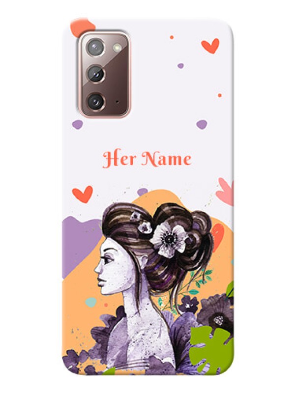 Custom Galaxy Note 20 Custom Mobile Case with Woman And Nature Design