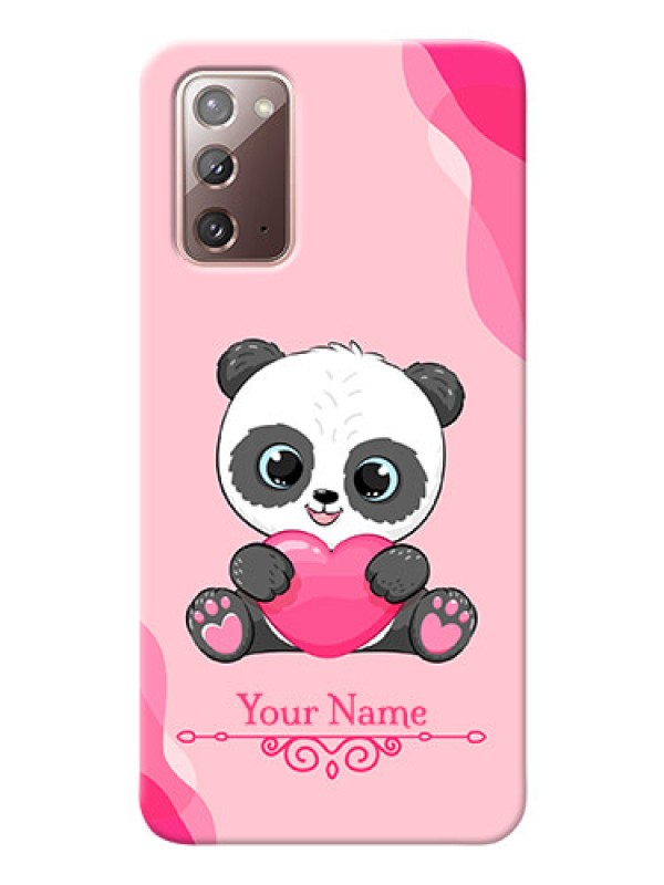 Custom Galaxy Note 20 Mobile Back Covers: Cute Panda Design