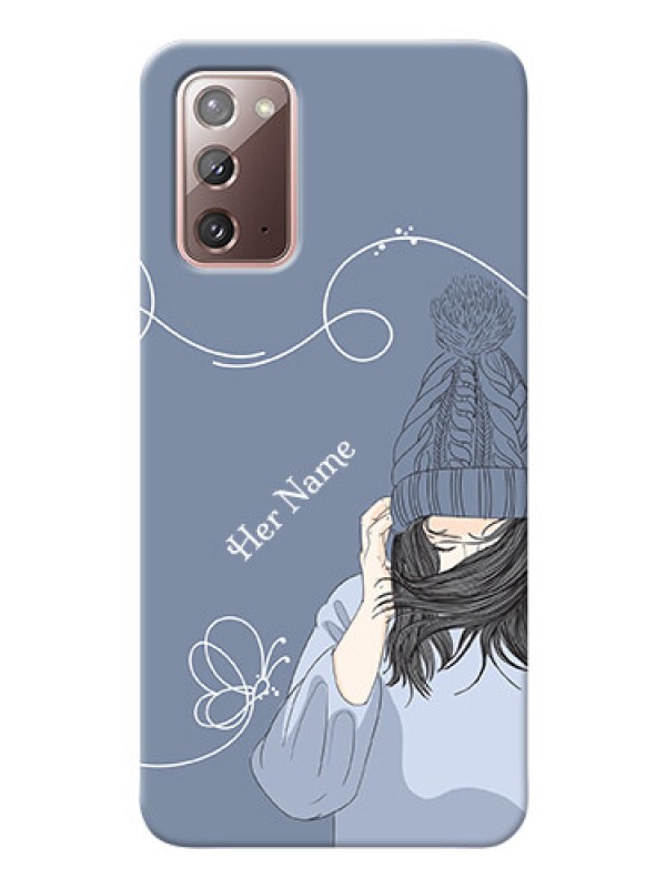 Custom Galaxy Note 20 Custom Mobile Case with Girl in winter outfit Design