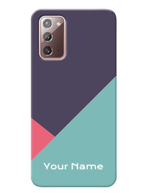 Custom Galaxy Note 20 Custom Phone Cases: Tri  Color abstract Design