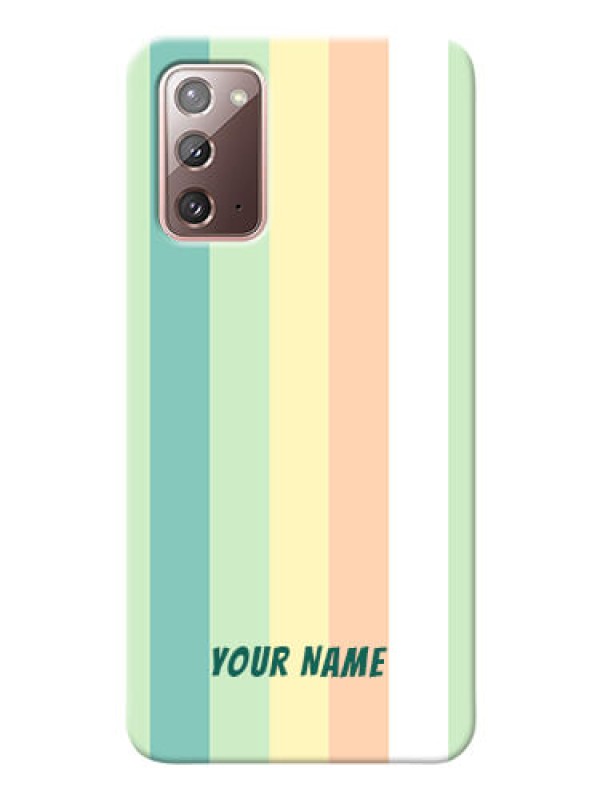 Custom Galaxy Note 20 Back Covers: Multi-colour Stripes Design