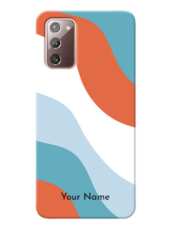 Custom Galaxy Note 20 Mobile Back Covers: coloured Waves Design