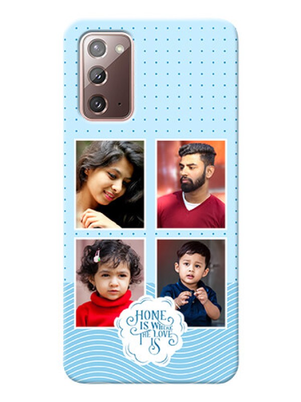 Custom Galaxy Note 20 Custom Phone Covers: Cute love quote with 4 pic upload Design