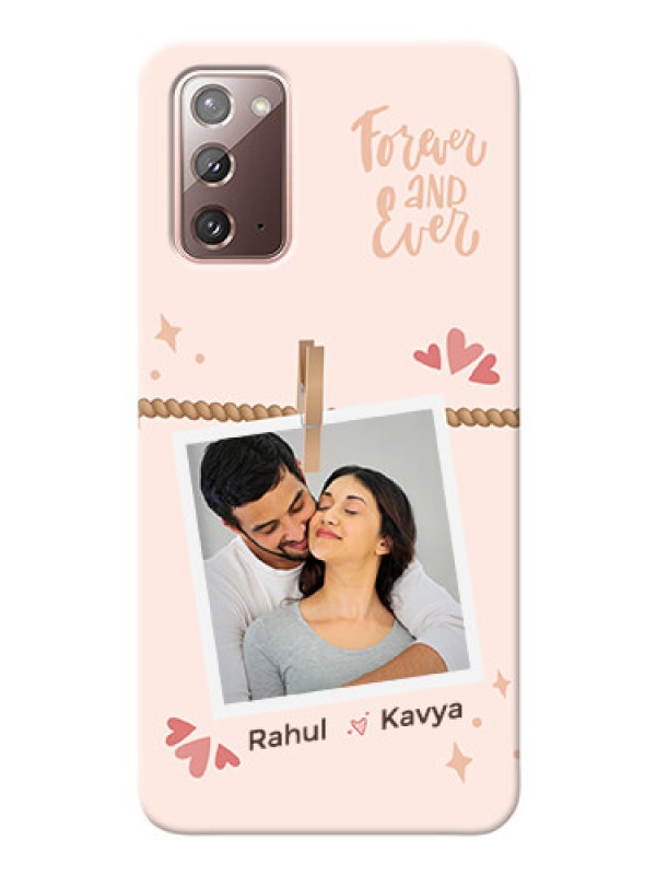 Custom Galaxy Note 20 Phone Back Covers: Forever and ever love Design