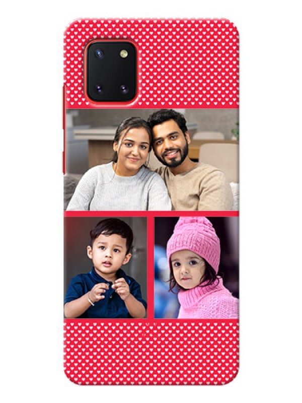 Custom Galaxy Note 10 Lite mobile back covers online: Bulk Pic Upload Design
