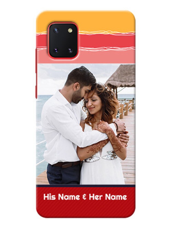 Custom Galaxy Note 10 Lite custom mobile phone covers: Colorful Case Design