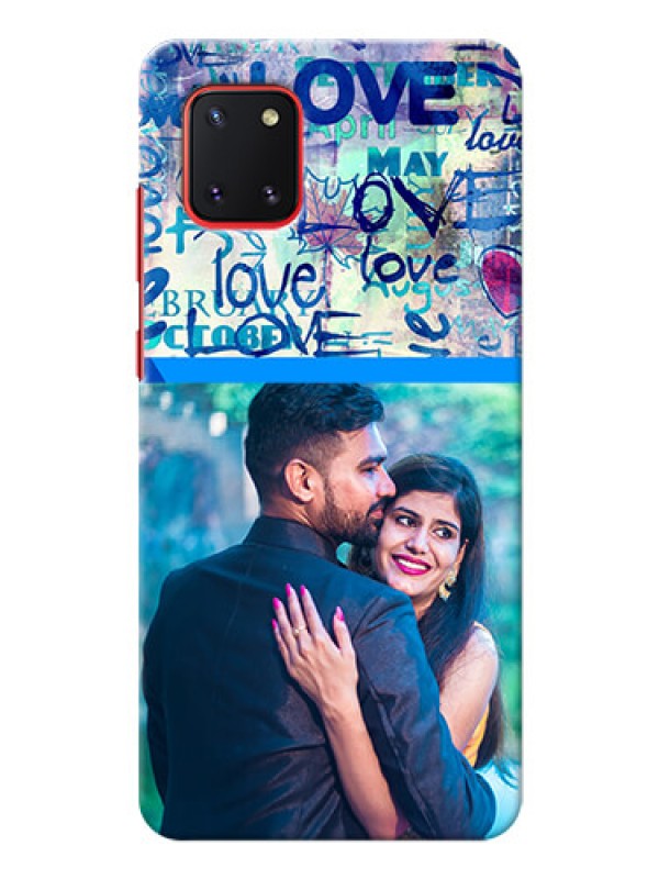 Custom Galaxy Note 10 Lite Mobile Covers Online: Colorful Love Design