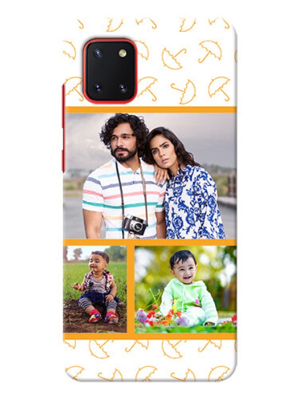 Custom Galaxy Note 10 Lite Personalised Phone Cases: Yellow Pattern Design