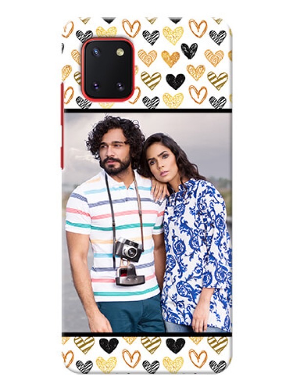 Custom Galaxy Note 10 Lite Personalized Mobile Cases: Love Symbol Design