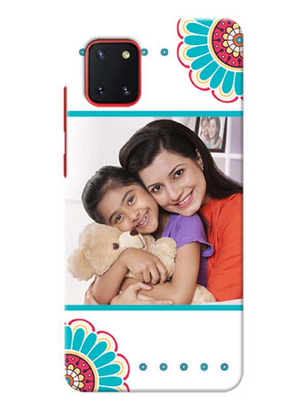 Custom Galaxy Note 10 Lite custom mobile phone cases: Flower Design
