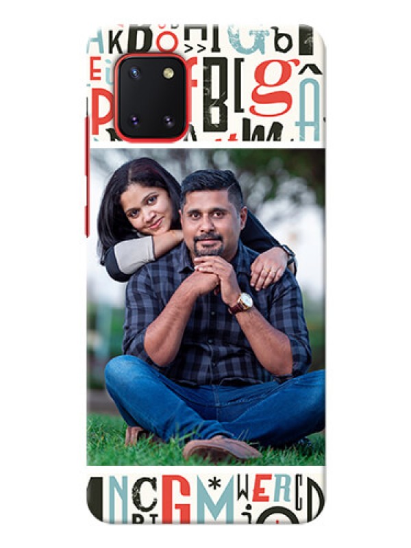 Custom Galaxy Note 10 Lite custom mobile phone covers: Alphabet Design
