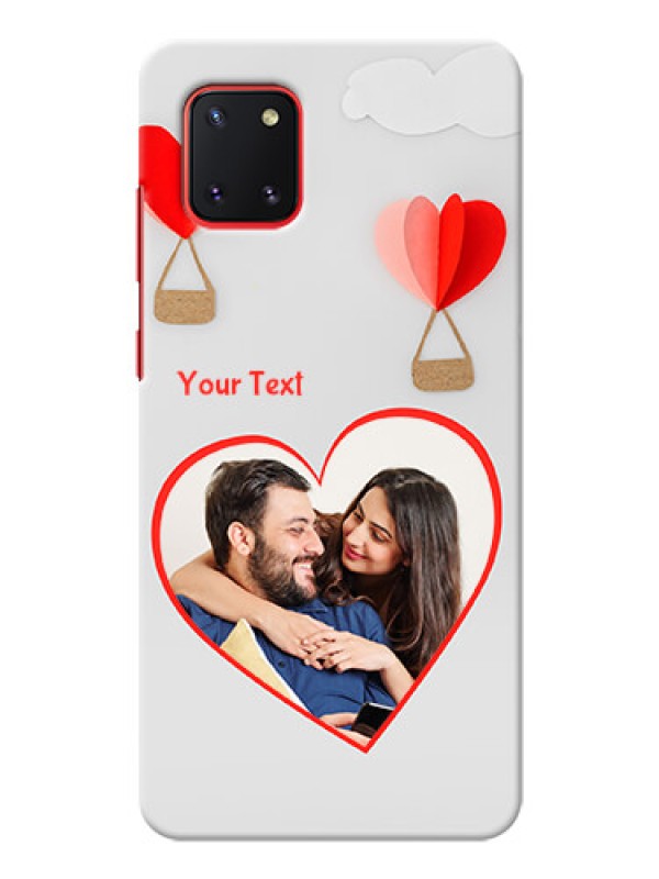 Custom Galaxy Note 10 Lite Phone Covers: Parachute Love Design