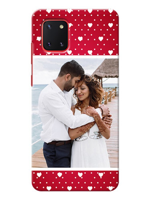 Custom Galaxy Note 10 Lite custom back covers: Hearts Mobile Case Design