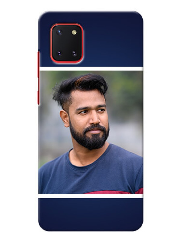 Custom Galaxy Note 10 Lite Mobile Cases: Simple Royal Blue Design