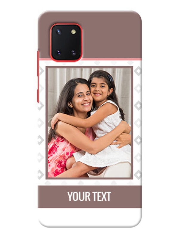 Custom Galaxy Note 10 Lite custom back covers: Simple Diamond Design