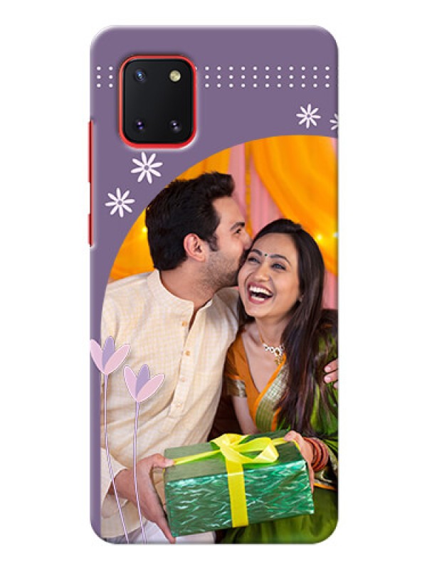 Custom Galaxy Note 10 Lite Phone covers for girls: lavender flowers design 