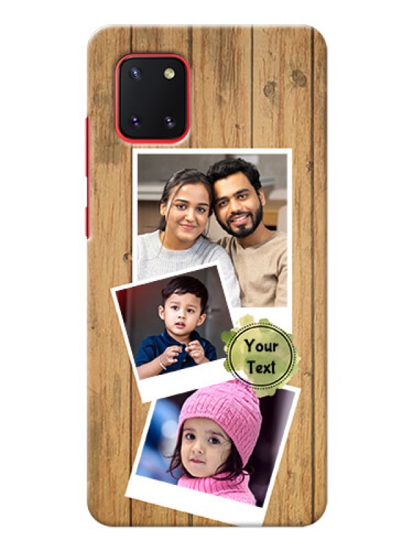 Custom Galaxy Note 10 Lite Custom Mobile Phone Covers: Wooden Texture Design