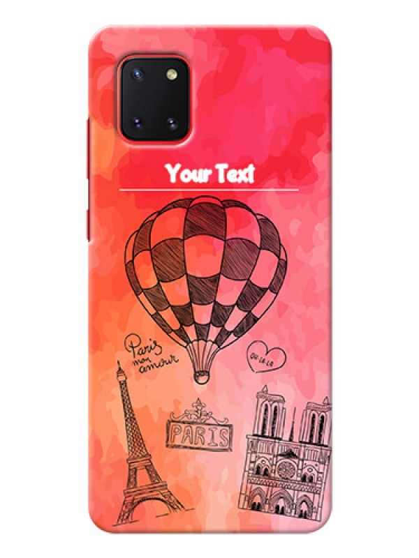 Custom Galaxy Note 10 Lite Personalized Mobile Covers: Paris Theme Design