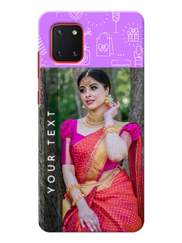 Custom Galaxy Note 10 Lite Personalized Phone Cases: Birthday Icons Design