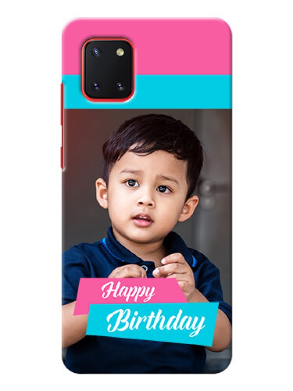 Custom Galaxy Note 10 Lite Mobile Covers: Image Holder with 2 Color Design