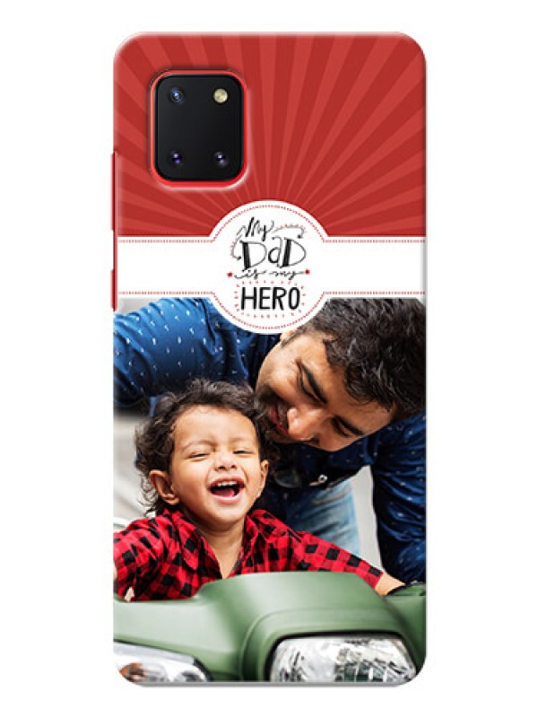 Custom Galaxy Note 10 Lite custom mobile phone cases: My Dad Hero Design