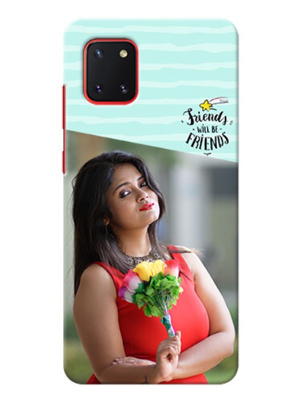 Custom Galaxy Note 10 Lite Mobile Back Covers: Friends Picture Icon Design