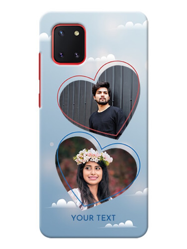 Custom Galaxy Note 10 Lite Phone Cases: Blue Color Couple Design 