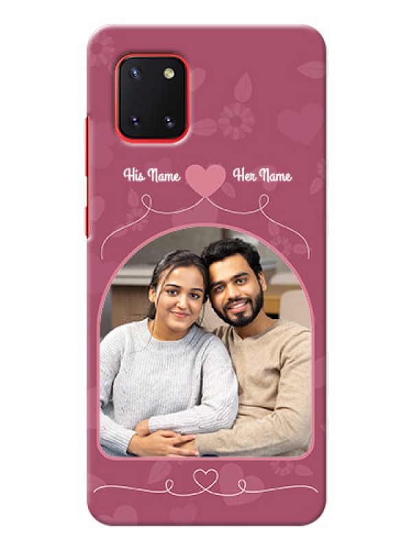 Custom Galaxy Note 10 Lite mobile phone covers: Love Floral Design