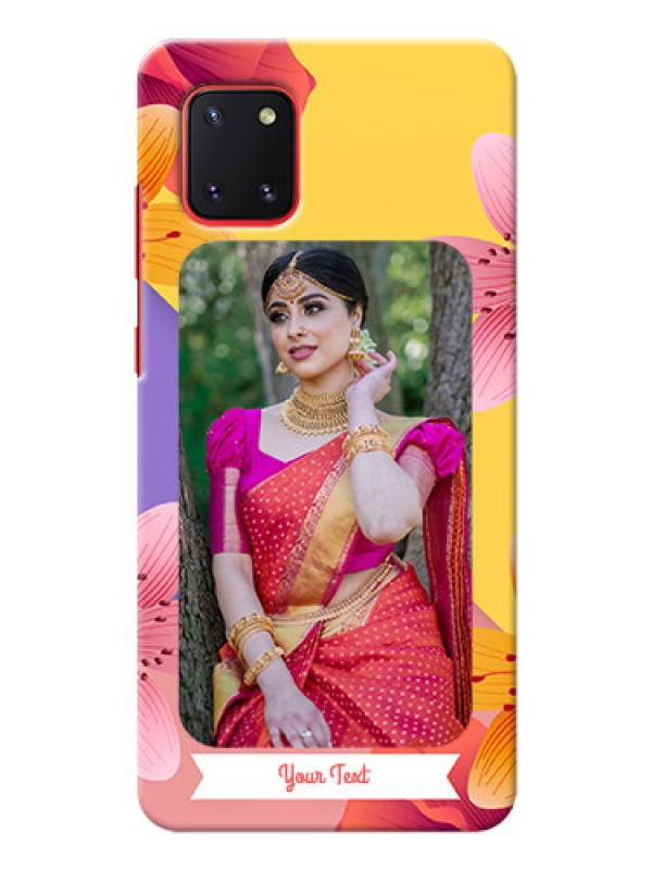 Custom Galaxy Note 10 Lite Mobile Covers: 3 Image With Vintage Floral Design