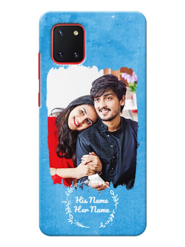 Custom Galaxy Note 10 Lite custom mobile cases: Blue Color Vintage Design