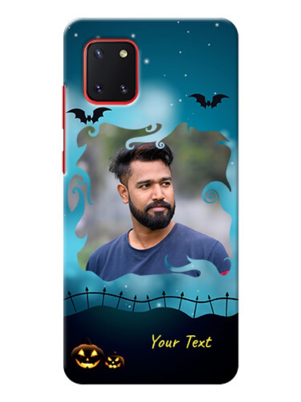 Custom Galaxy Note 10 Lite Personalised Phone Cases: Halloween frame design