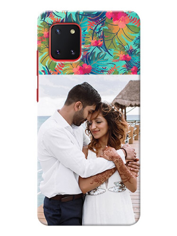 Custom Galaxy Note 10 Lite Personalized Phone Cases: Watercolor Floral Design
