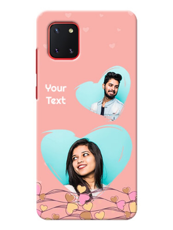 Custom Galaxy Note 10 Lite customized phone cases: Love Doodle Design