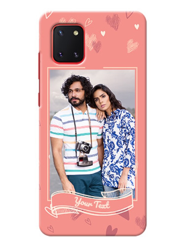 Custom Galaxy Note 10 Lite custom mobile phone cases: love doodle art Design