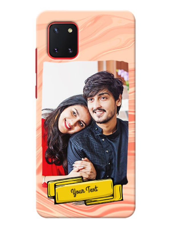 Custom Galaxy Note 10 Lite Customized Phone Cases: Marble Texture Design